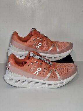 NO INSOLES - On Cloud Running Cloudsurfer Men's Size 10 Orange White 3MD10421204